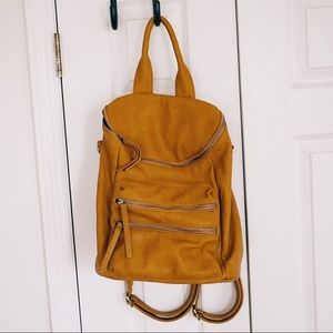 Mustard Yellow Convertible Backpack
